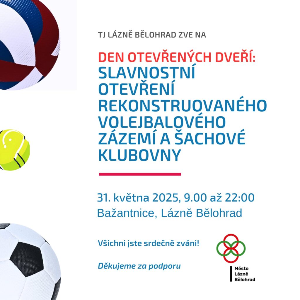 Slavnostní otevření rekonstruované volejbalového zázemí